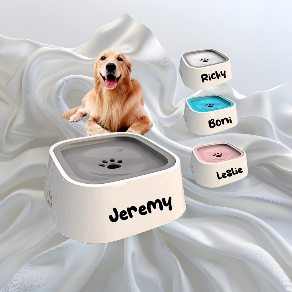 SplashGuard™ No-Spill Custom Pet Water Bowl